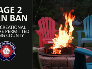 Stage 2 Burn Ban Issued Effective Immediately