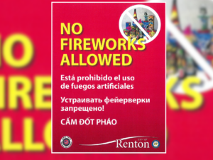 Independence Day (July 4th, 2026): A Reminder About Renton’s Fireworks Ban